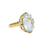 Ring mit Aquamarin ca. 7 ct,