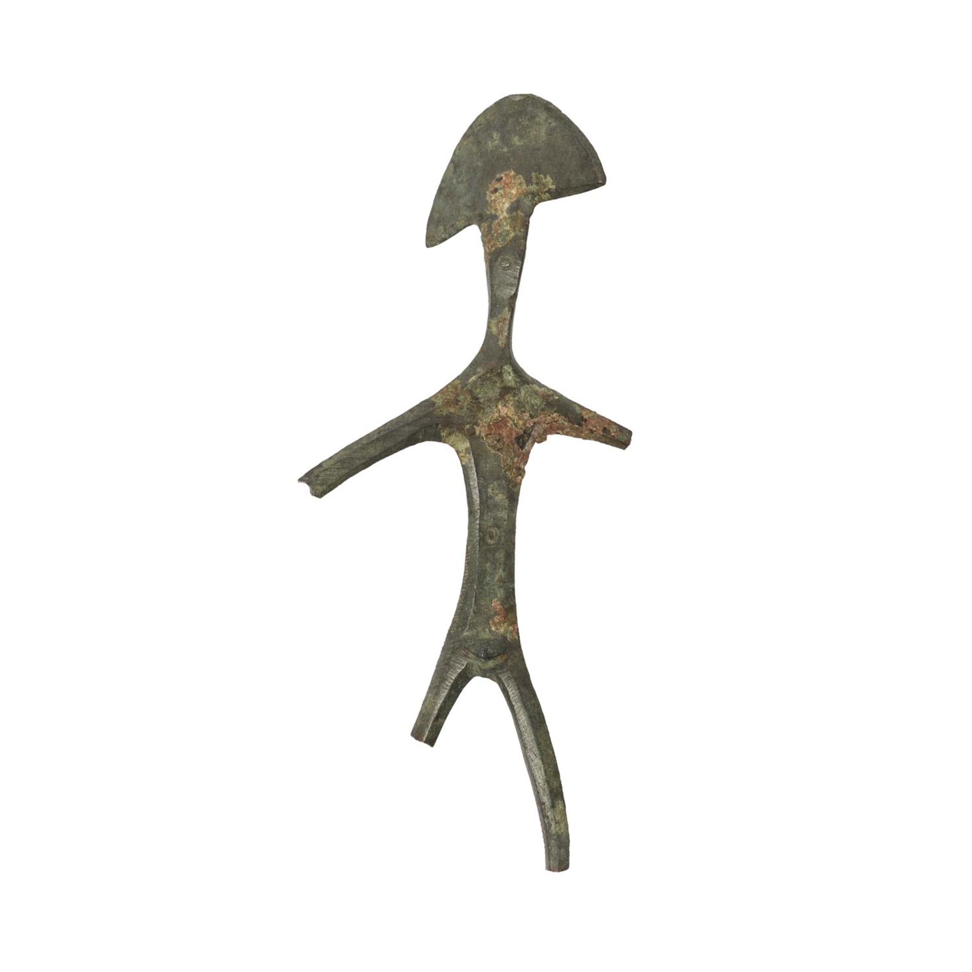 Miniatur eines Kriegers aus Bronze. ETRUSKISCH, 5./4. Jh.v.Chr.. - Image 2 of 8