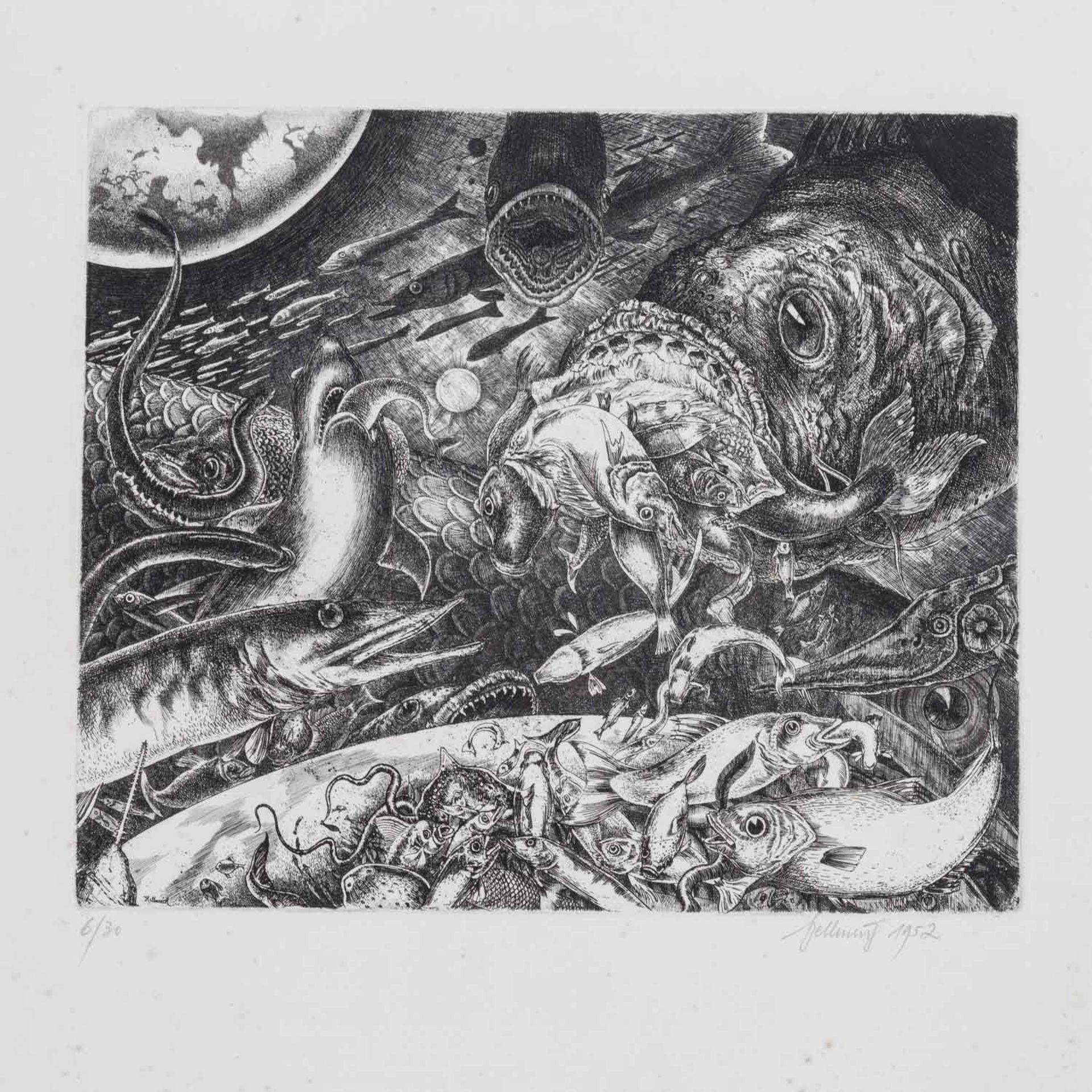 HELLMERICH, THEO (1908-1980), 4 Mythologische Szenen, - Image 5 of 5