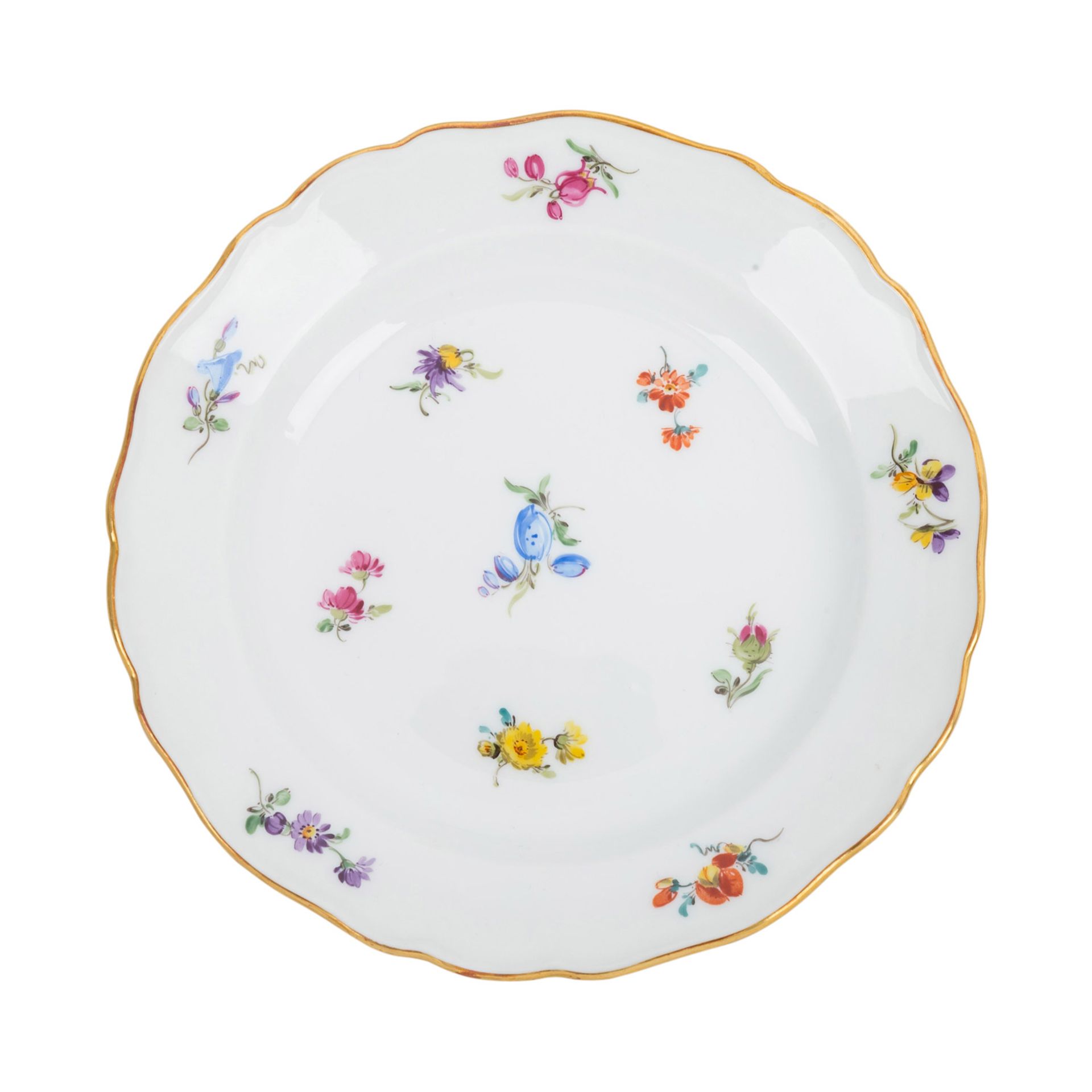 MEISSEN 40-tlg. Kaffeeservice f. 9-11 Personen 'Streublümchen', 1. und 2. Wahl, überwiegend Pfeiffer - Image 21 of 30