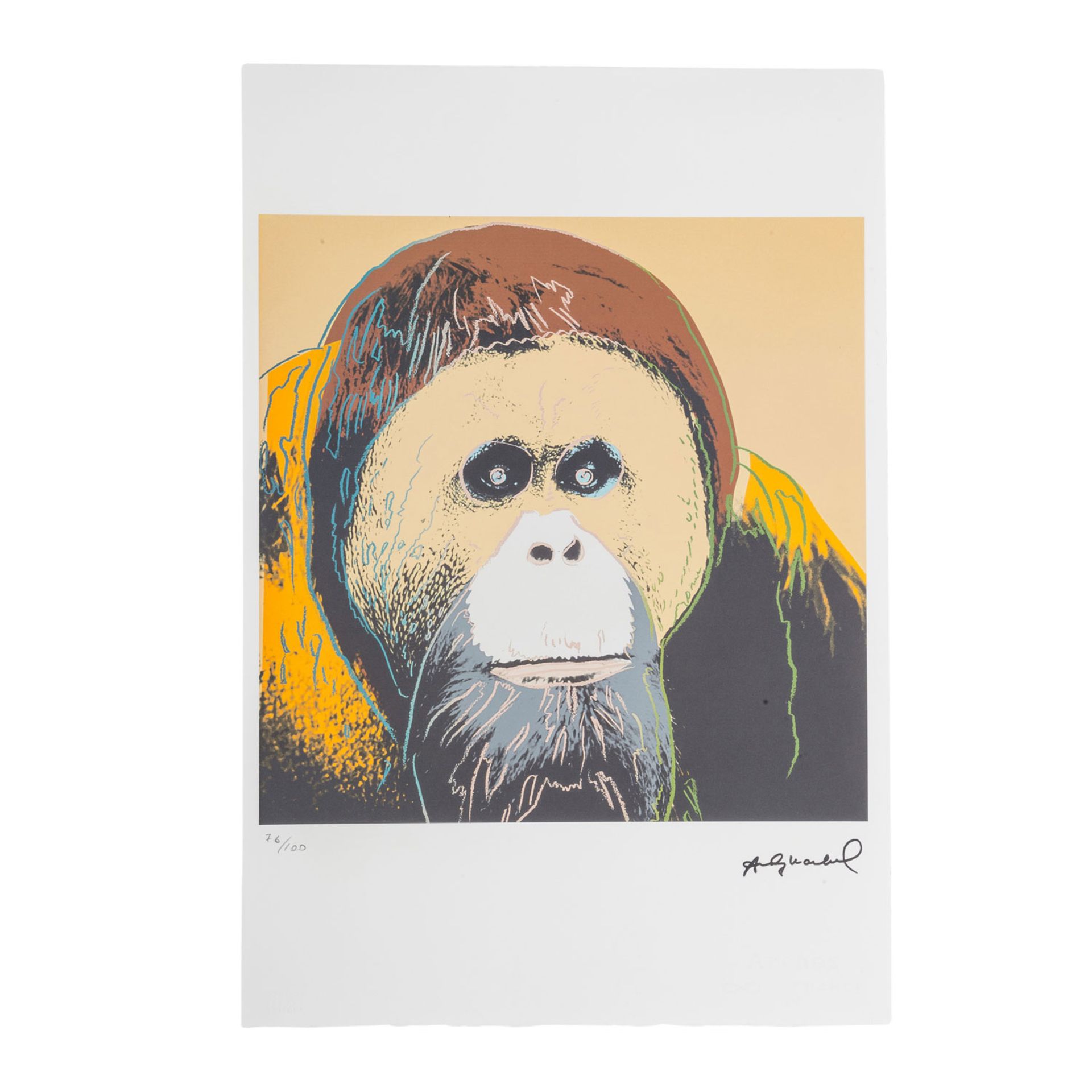 WARHOL, ANDY (1928-1987) "Orangutan"
