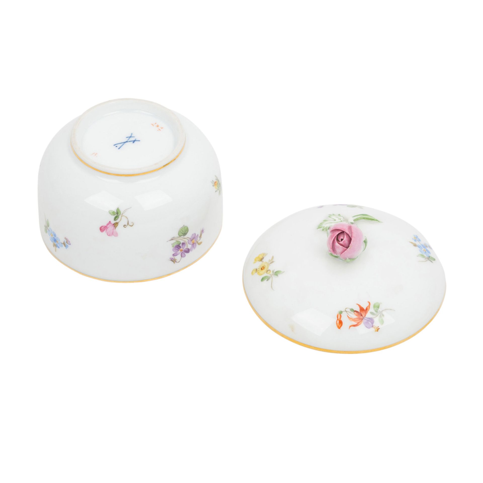 MEISSEN 40-tlg. Kaffeeservice f. 9-11 Personen 'Streublümchen', 1. und 2. Wahl, überwiegend Pfeiffer - Image 16 of 30