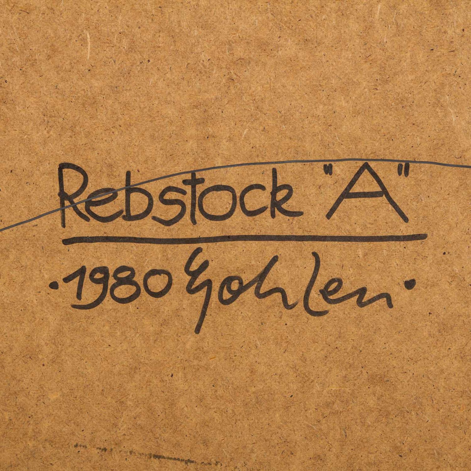 GOHLEN (Maler/in 20./21 Jh.), "Rebstock A", - Image 5 of 5