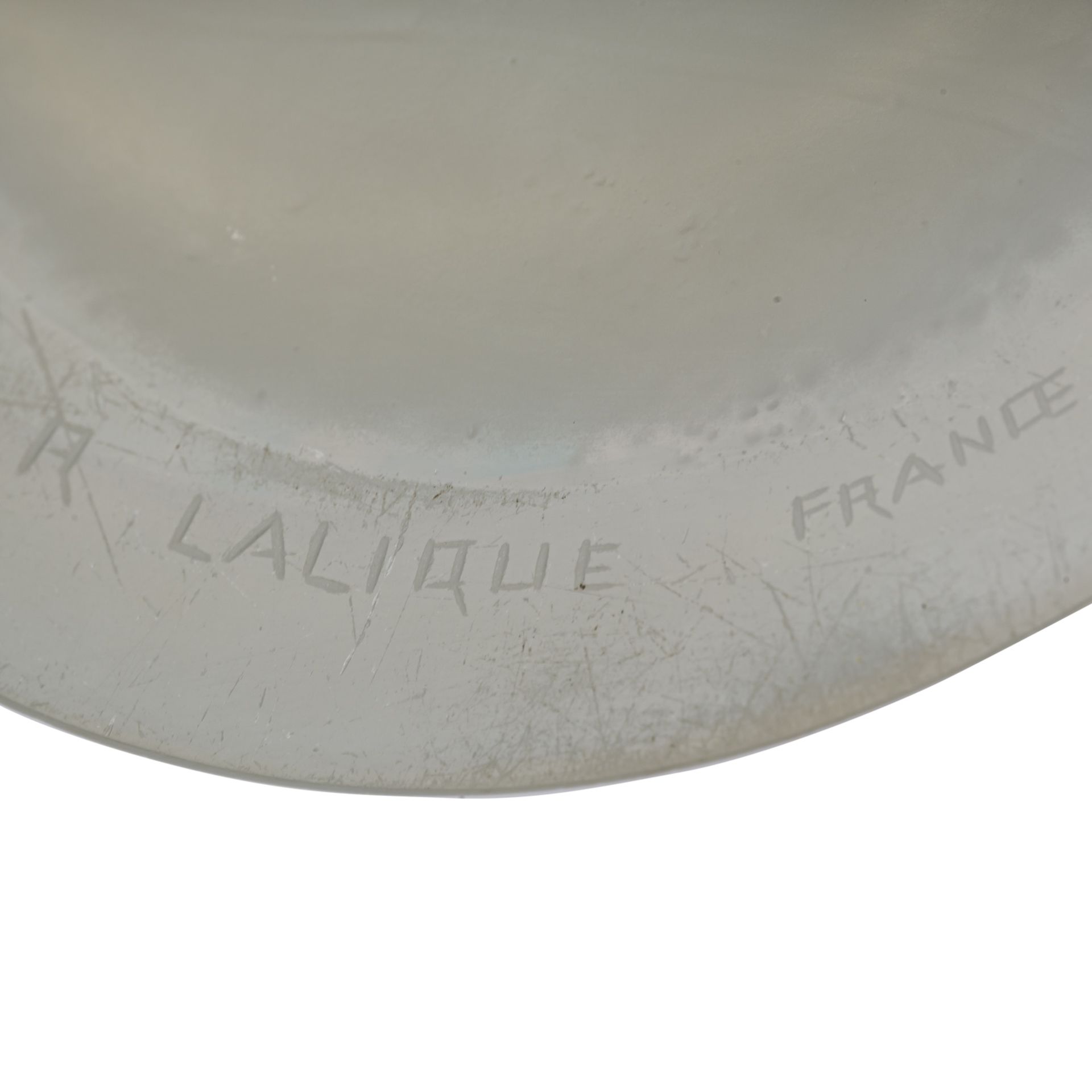 LALIQUE FRANCE GLASVASE „d'oiseaux et cerises“, - Image 5 of 5