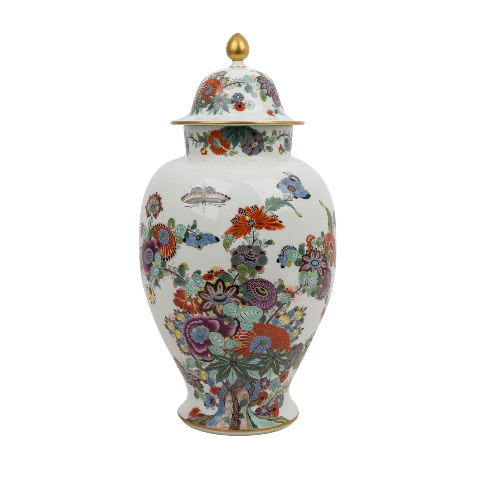 MEISSEN große Deckelvase, 1957-1972.