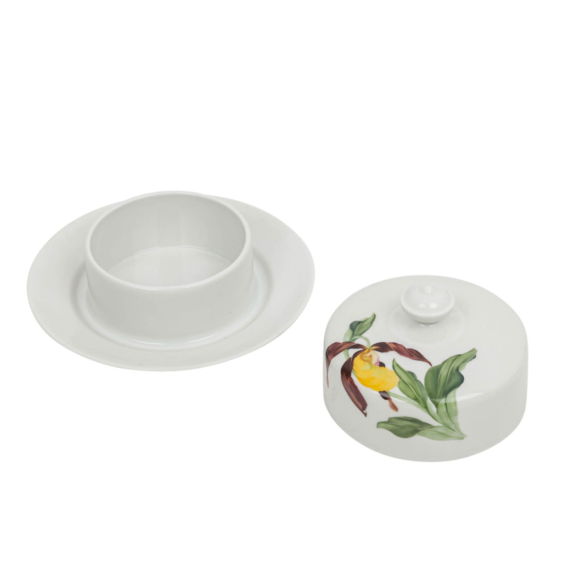 ROSENTHAL Teeservice f. 6 Personen 'Blumendekore', um 1930. - Image 10 of 12