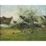 LEEMPUTTEN, CORNELIS VAN (1841-1902) "Federvieh am Gehöft"