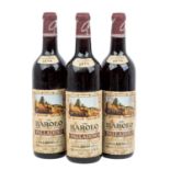 BAROLO 3 Flaschen PALLADINO & C. SERRALUNGA D'ALBA 1970