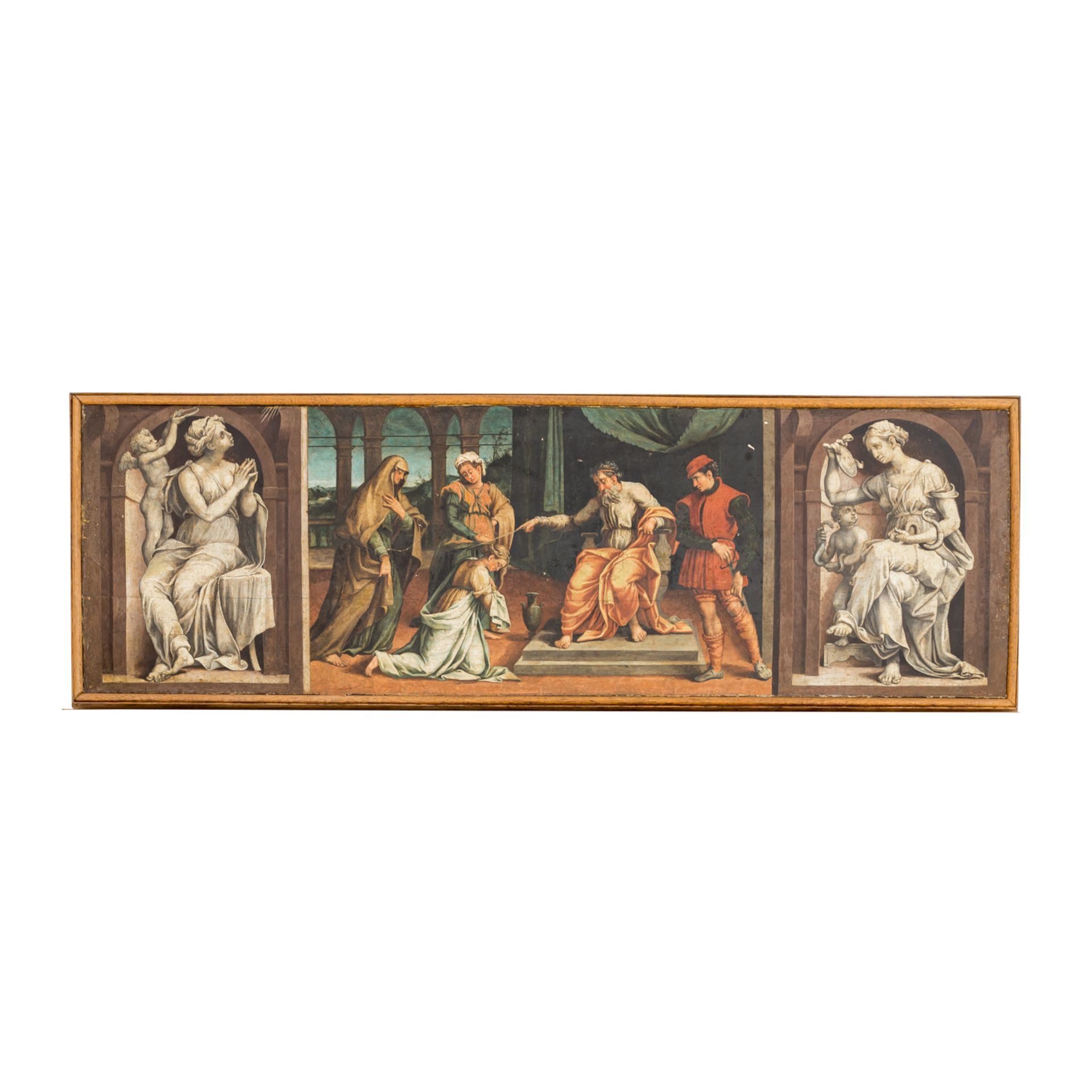 GIANNICOLA DI PAOLO, ca. 1460-1544, (UMKREIS) "Der Prozess gegen die heilige Agnes von Rom"