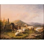OMMEGANCK, BALTHAZAR PAUL (1755-1826) "Landschaft mit kleiner Schafherde"