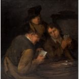 FLÄMISCHER MALER 17. Jh., Umreis Teniers, "Drei Kartenspieler in der Stube",