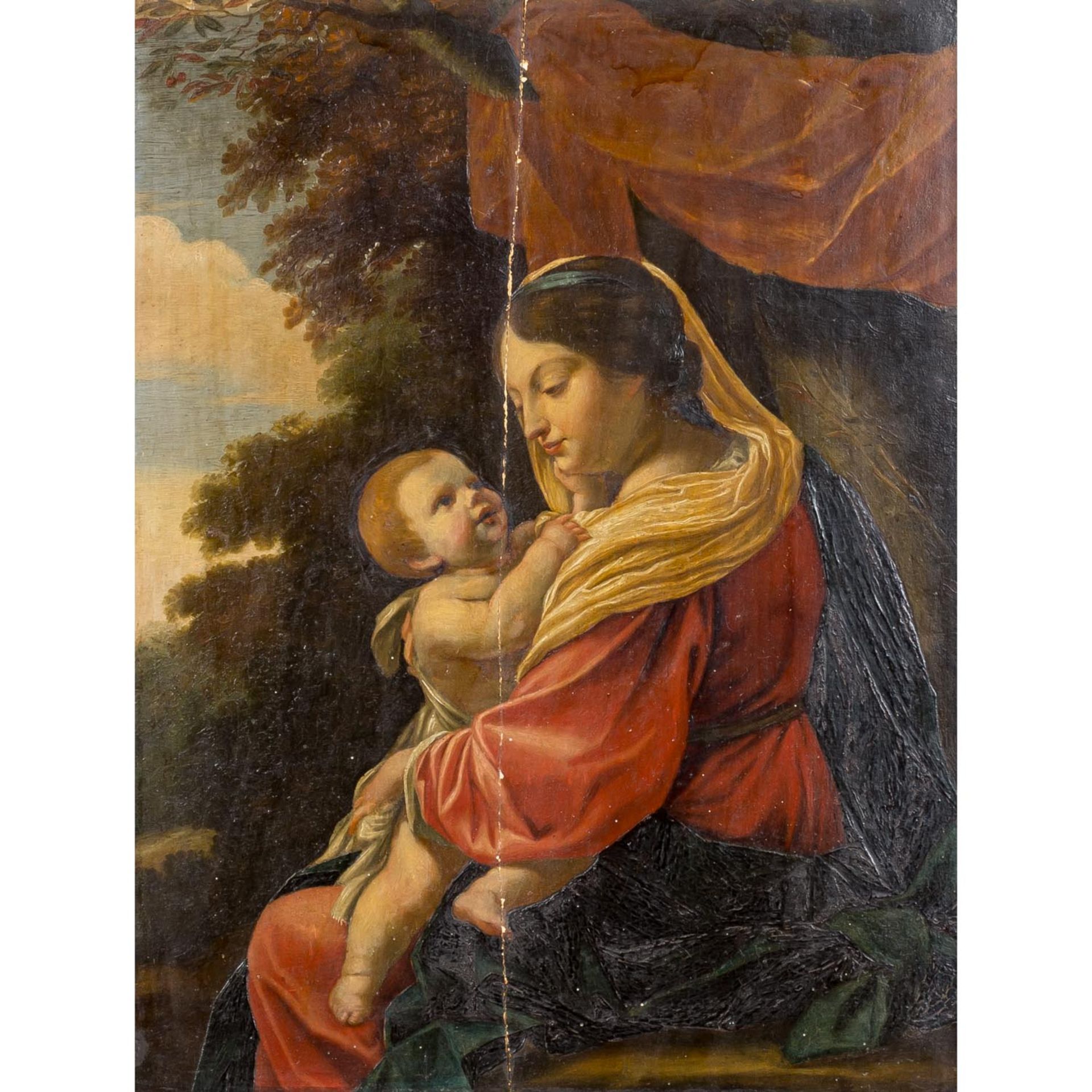 MALER/IN des 17./18. Jh., "Madonna mit Kind", nach SIMON VOUET,