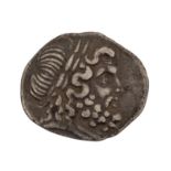 Griechenland/ Thessalische Liga - Stater 1.Jh.v.Chr.,Av: Kopf des Zeus mit Eichenlaubk