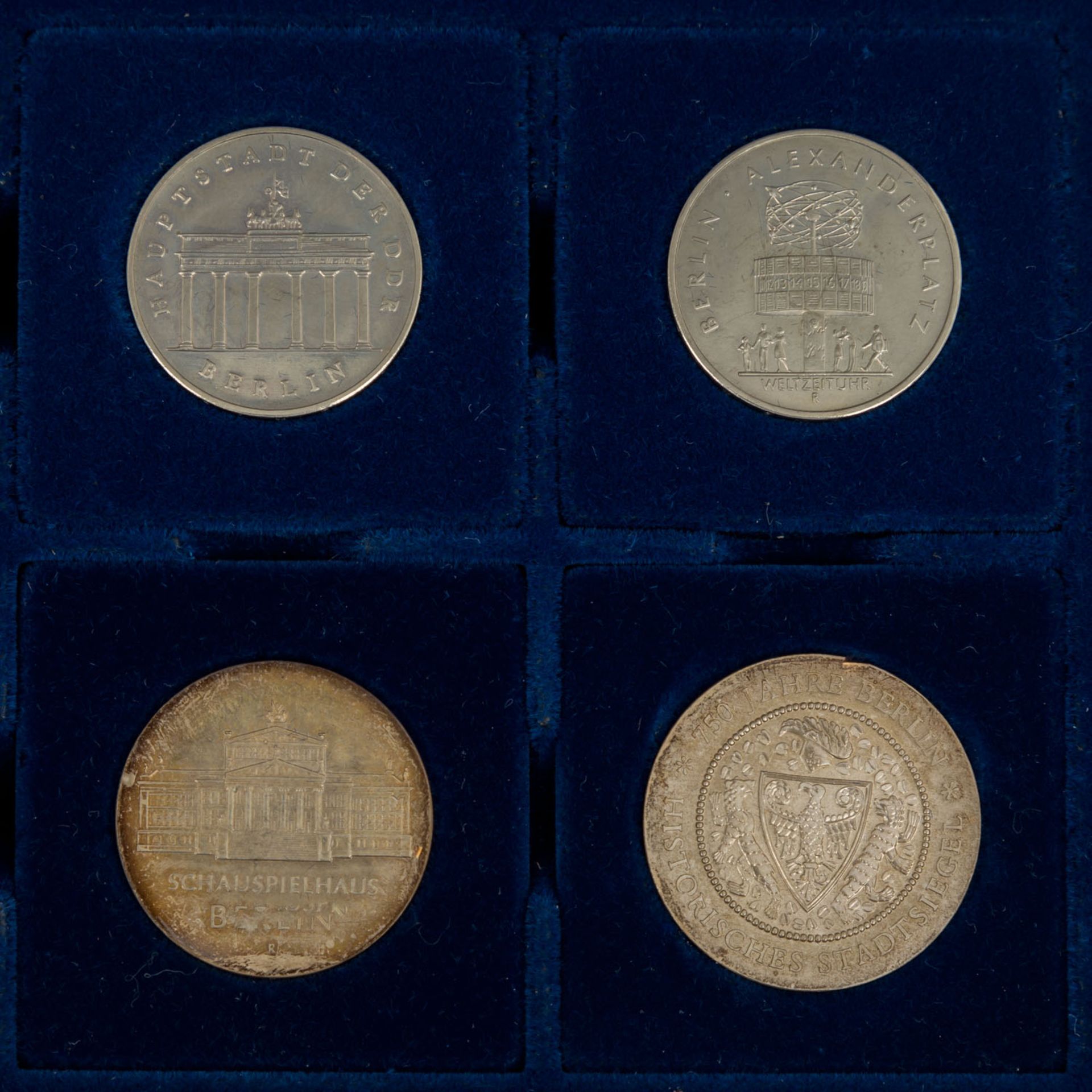 DDR - Set von 6 Münzen, daunter 20 Mark Stadtsiegel Berlin 1987,diese vz., Tönung.<b - Bild 3 aus 3