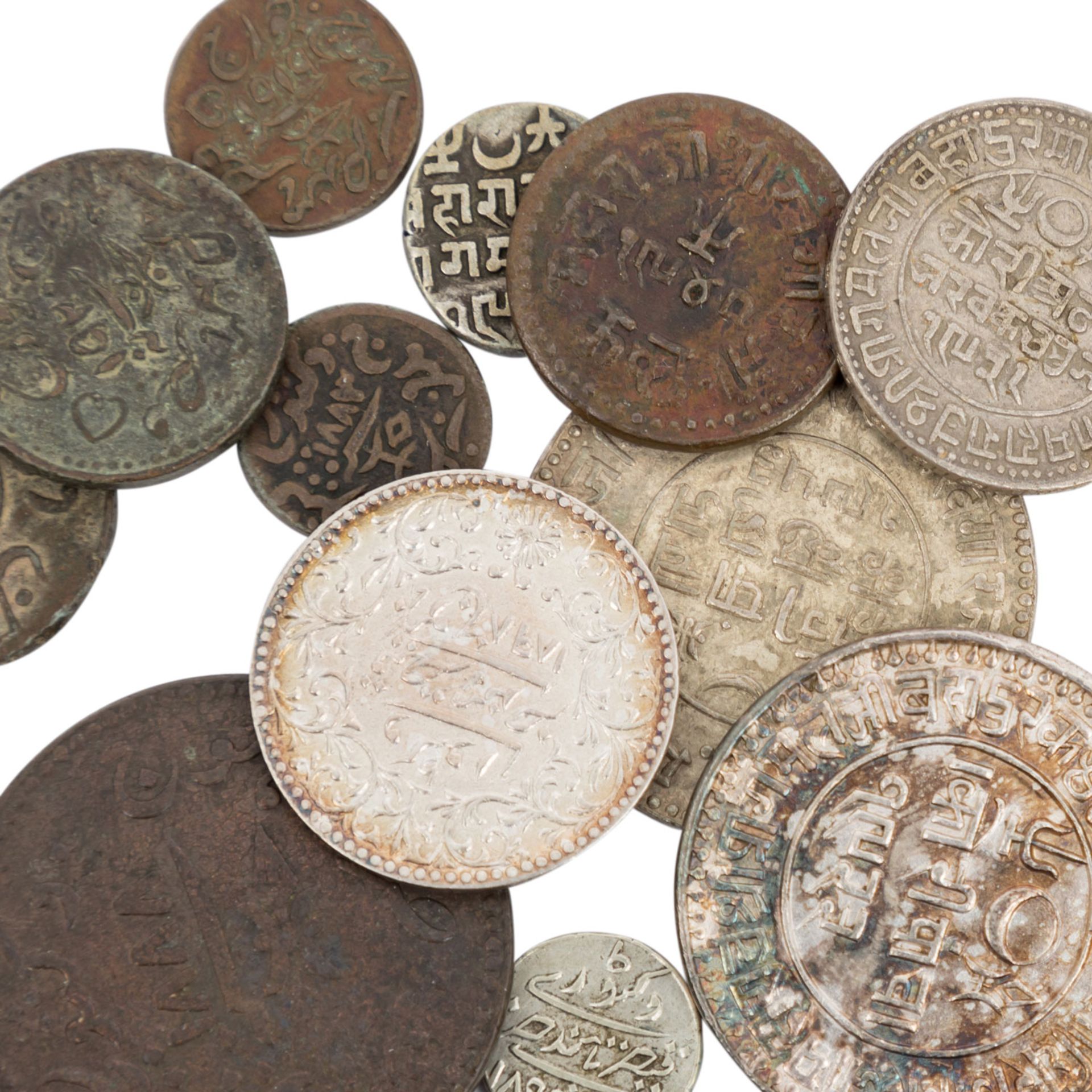British Indien / Kutch / heute: Kachchh - Konvolut von 17 Münzen,wir schliessen nicht - Bild 2 aus 3