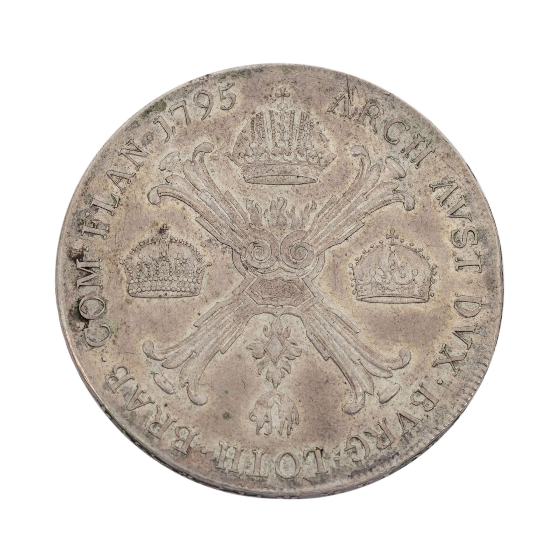 RDR - Kronentaler 1795/A, Franz II.,avers justiert, ex BW Bank, vz.avers adjus - Bild 2 aus 2