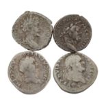 Imperium Romanum -4 Münzen des Römischen Kaiserreichs, dabei u.a. 1 x Römisches Kai