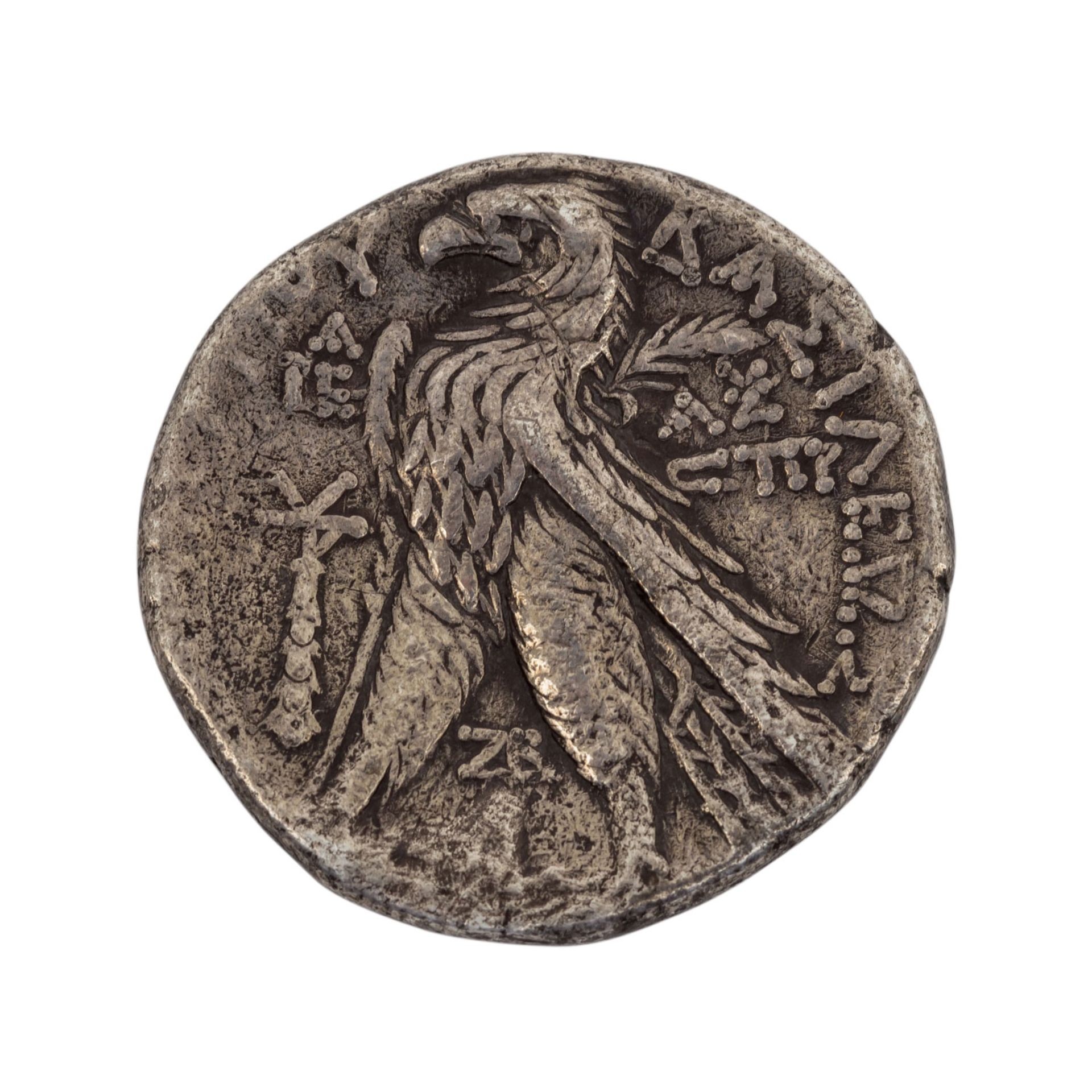 Ptolemaer - Tetradrachme 2./1.Jh.v.Chr,Av: Kopf des Ptolemaios mit Diadem n.r., Rv Adl - Bild 2 aus 2
