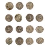 15-teiliges Konvolut Antiken unter Septimius Severus/ Röm. Kaiserzeit -dabei u.a. 1