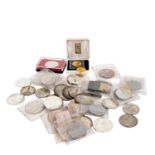 Lot mit SILBER und GOLD, darunteran Gold Kanada 1/4 Unze Maple Leaf verschweisst sowie