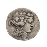 Thrakien/Maroneia - Tetradrachme 2.Jh -1. Jh. v.Chr.,Av: Kopf des jugendlichen Dionyso
