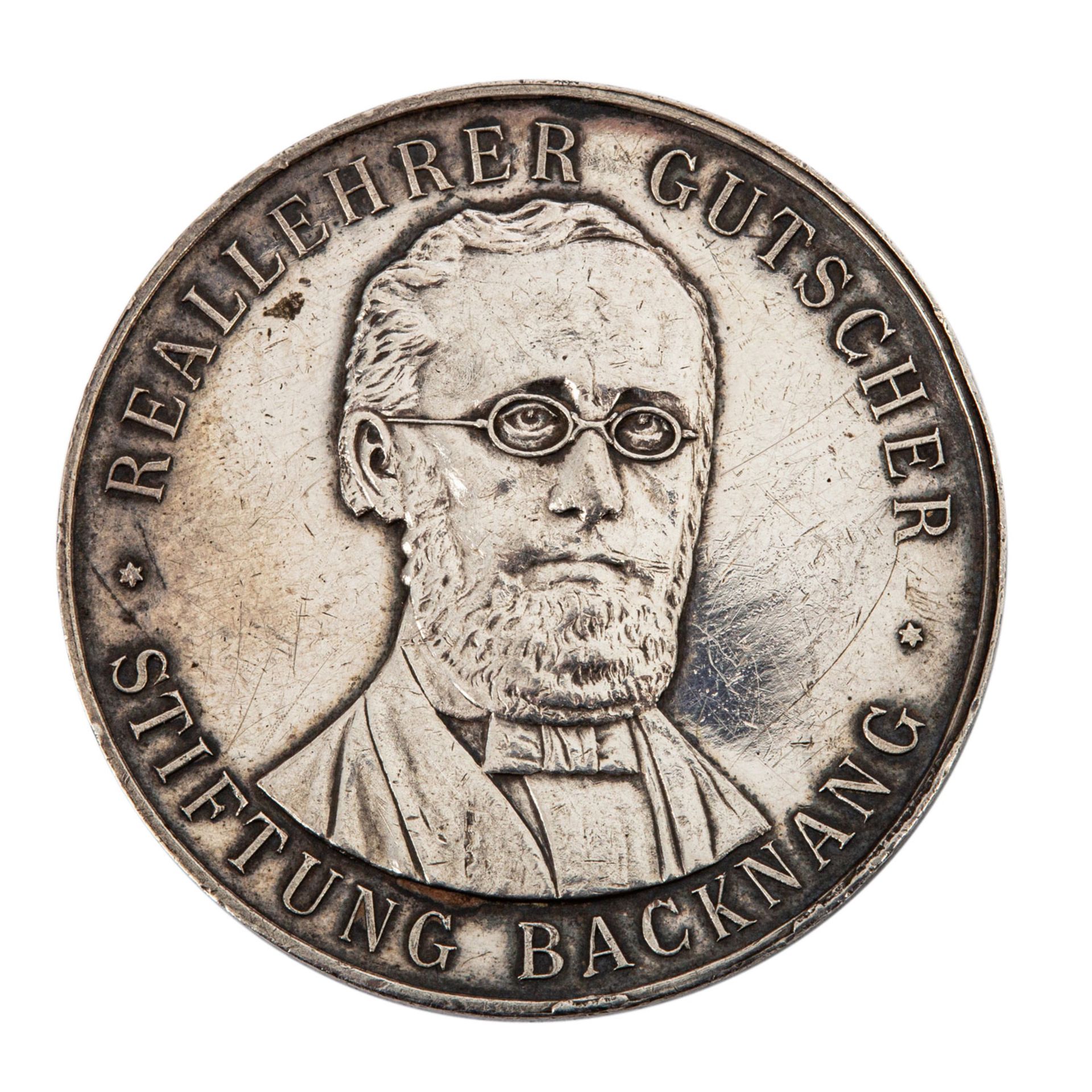 Silberne Fleissmedaille, Süddeutschland Anfang 20.Jh. -1 x Backnang - Silberne Schulp