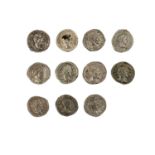 Konvolut aus 11 römischen Antiken -dabei u.a. 1 x Römische Kaiserzeit - Denar Ende 2