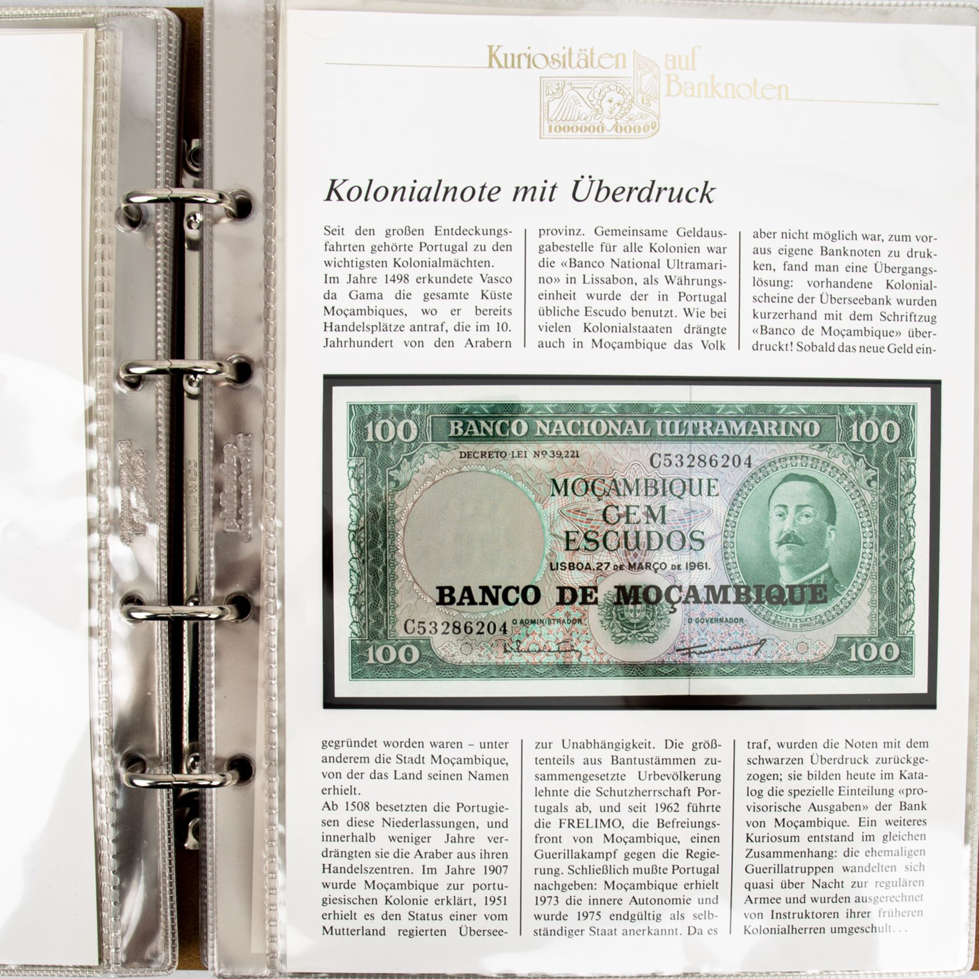 "Kuriositäten auf Banknoten" -2 Sammelalben mit Banknoten und Proben, u.a. aus Argent - Image 3 of 6