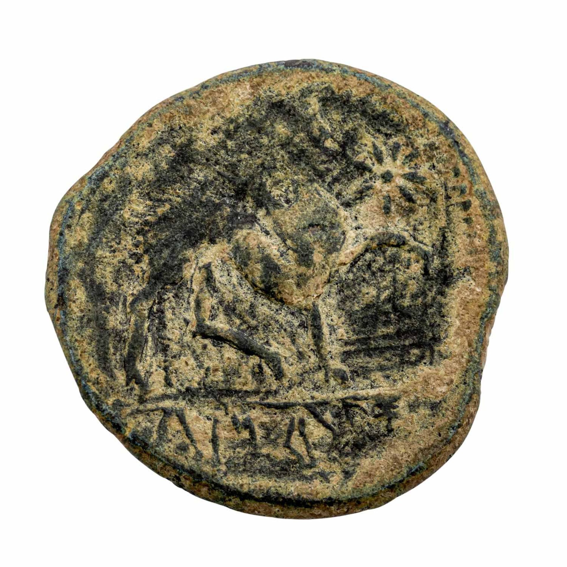 IBEROKELTEN, Castulo/Spanien (Linares, Jaén), ca. 180-150 v. Chr.As, Bronzemünze Han - Bild 2 aus 2
