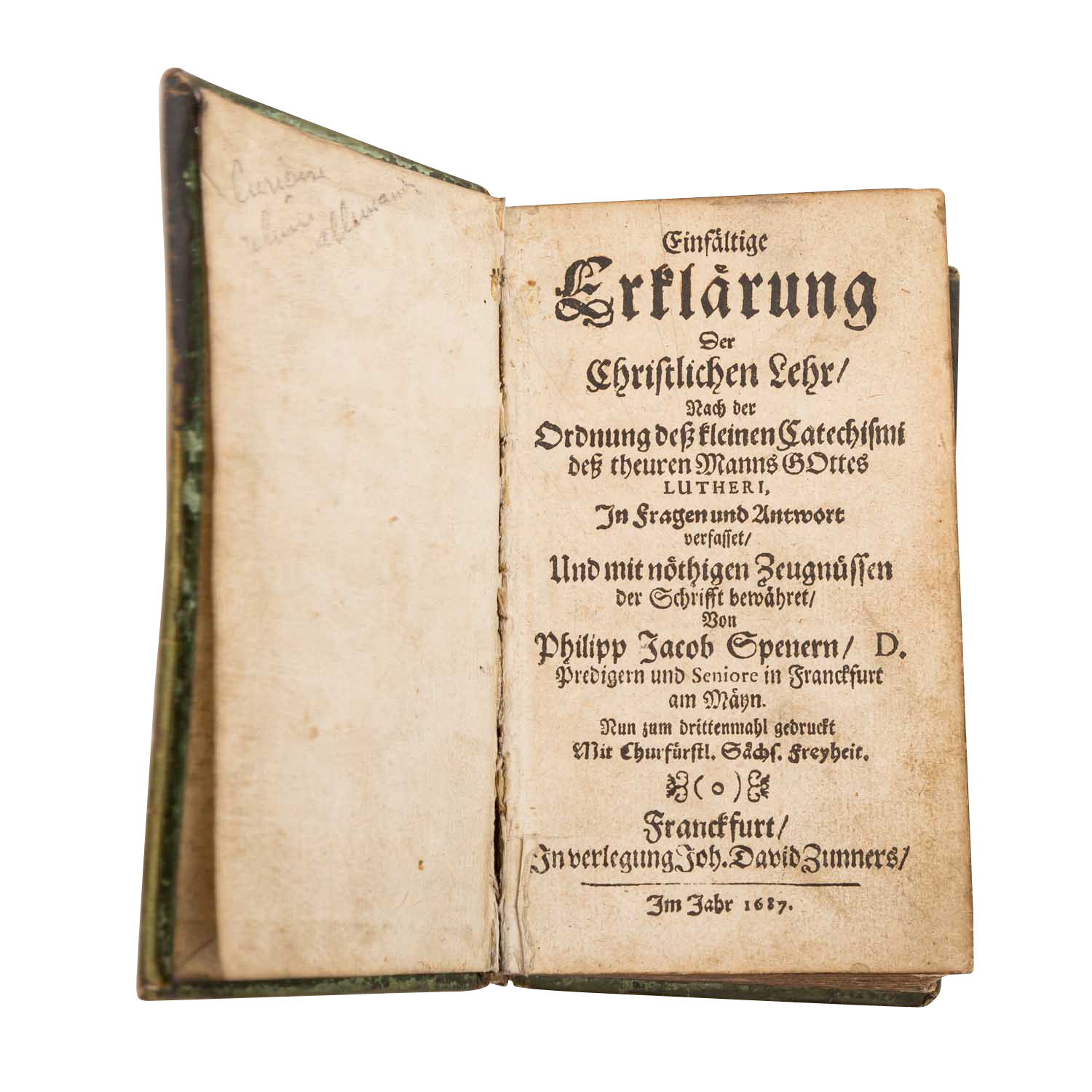 Kleine religiöse Schrift, 17.Jh. -Philipp Jacob Spener, "Einfältige Erklärung der c