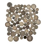 Konvolut mit Silbermünzen Dt. Kaiserreich,dazu etwas III. Reich, 2 x Breuninger Medai