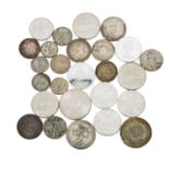 Kleinkonvolut Silbermünzen, ca. 440 GrammRaugewicht, verschieden erhalten.| S