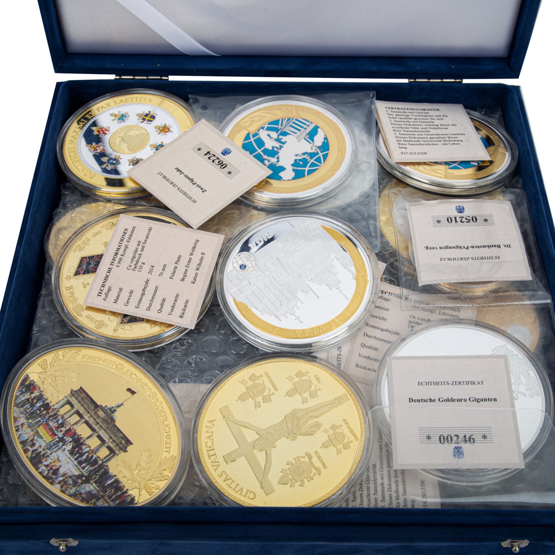 Giganten von Münzen und Medaillen,Sammlung optisch ansprechender und farbig applizier - Image 3 of 3