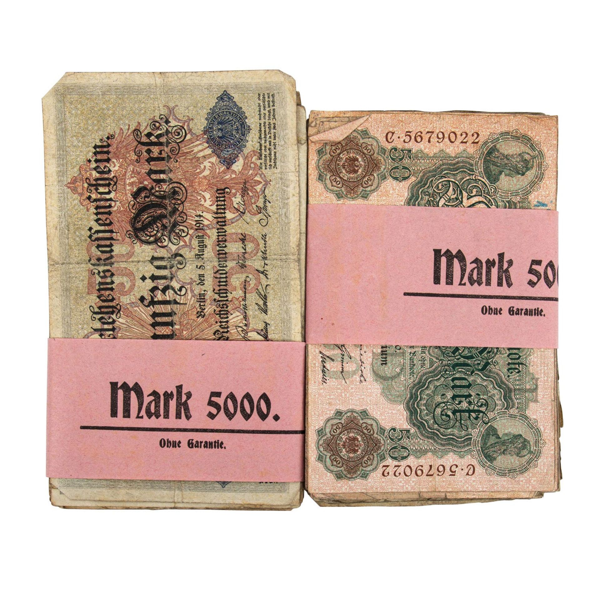 Hist. Banknoten in Geldkassette -Schwerpunkt auf Deutschem Kaiserreich, dazu ein wenig - Bild 2 aus 6