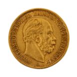 Deutsches Kaiserreich / Preussen - 20 Mark 1875,Kaiser Wilhelm I, ca. 7,16 Gramm Gold