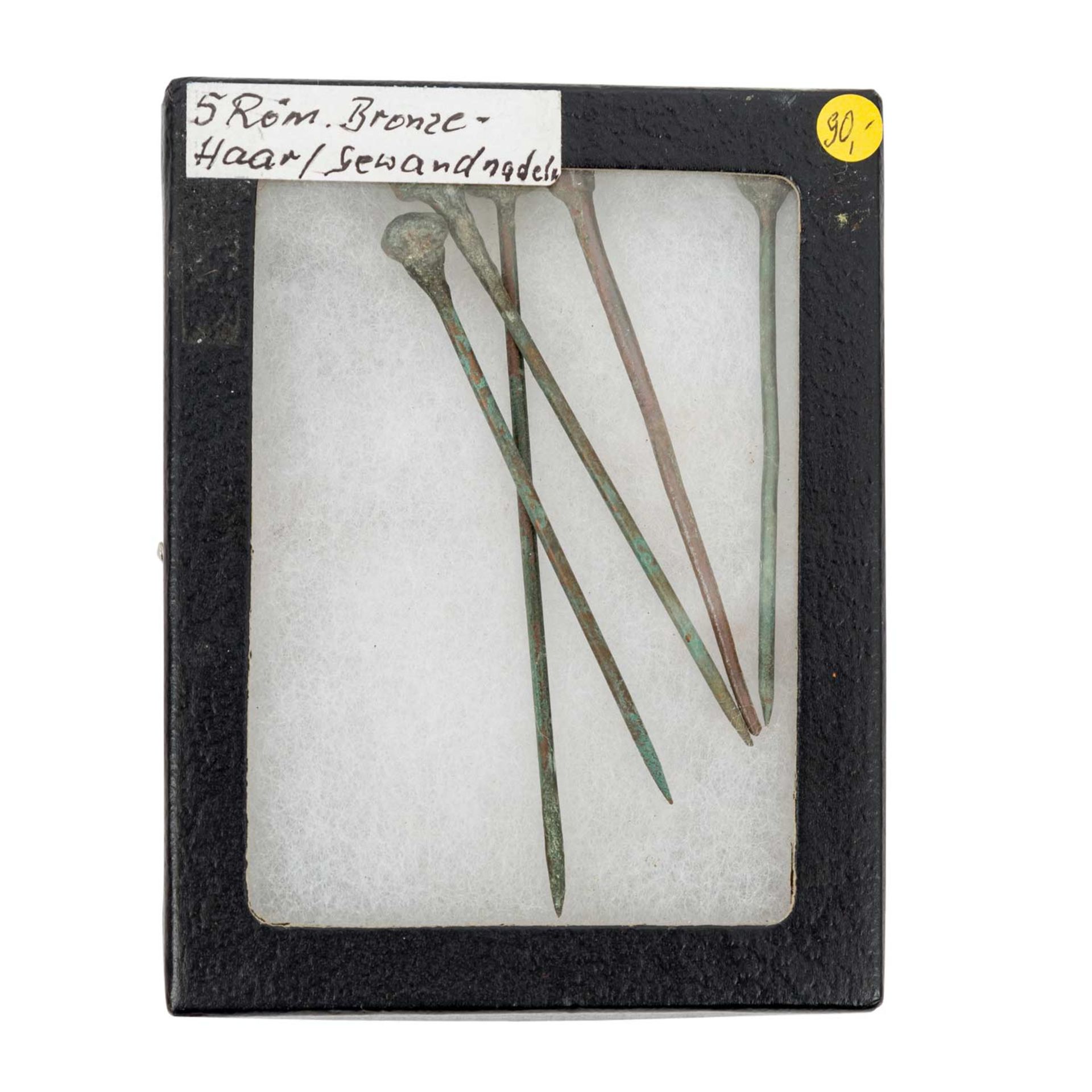 Antike Gewand - und Ziernadeln -Konvolut aus 16 römischen Nadeln, z.T. verziert oder - Image 3 of 4