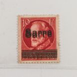 Saargebiet - 1920, Bayern Überdrucke, Doppeldruck auf 10 PfennigAusgabe, diese ungebr