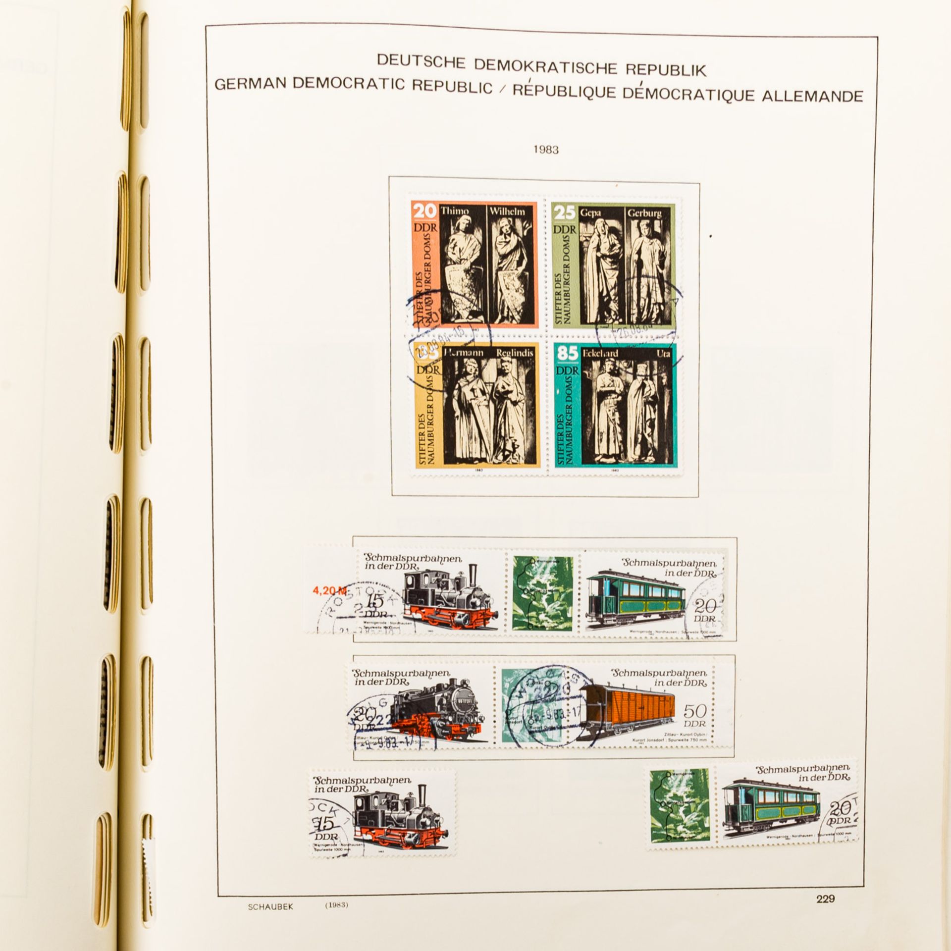 DDR 1974-1986, gestempelte Sammlungin 2 Klemmbindern, wohl nicht ganz komplett, dabei - Bild 6 aus 6