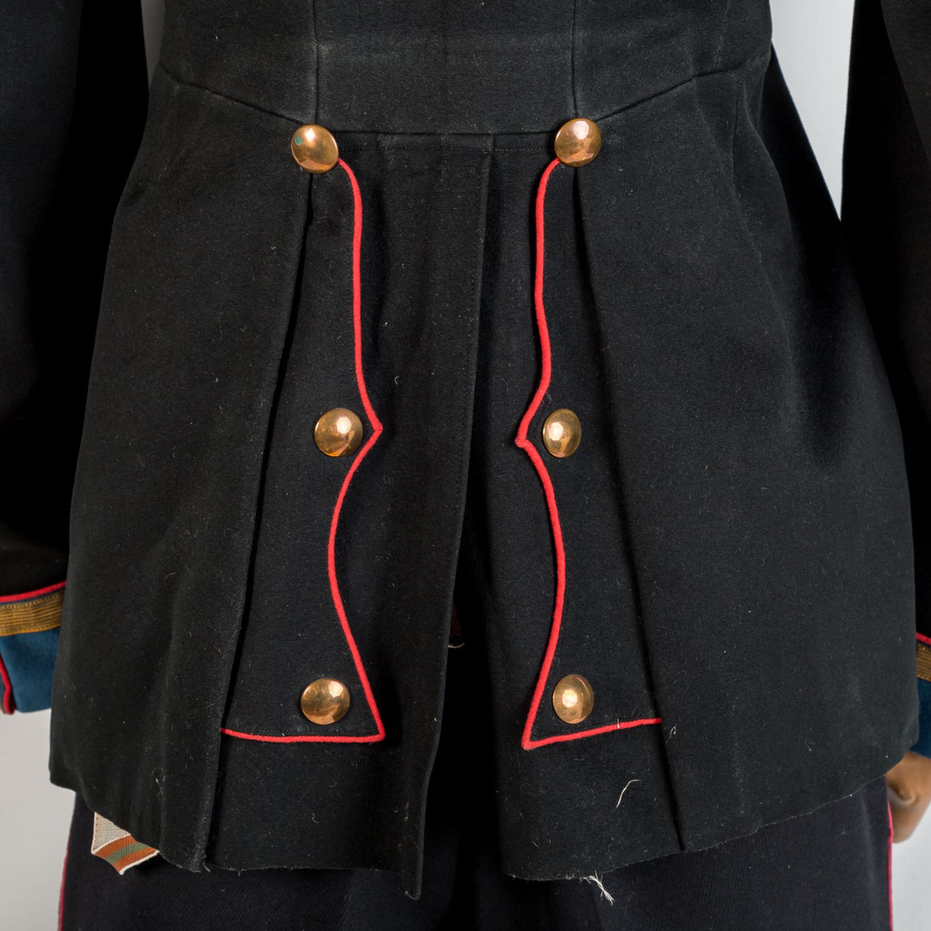 Württemberg Gendarmerie - Uniformjacke und passende Hose an Schaufensterpuppe eines L - Bild 6 aus 7