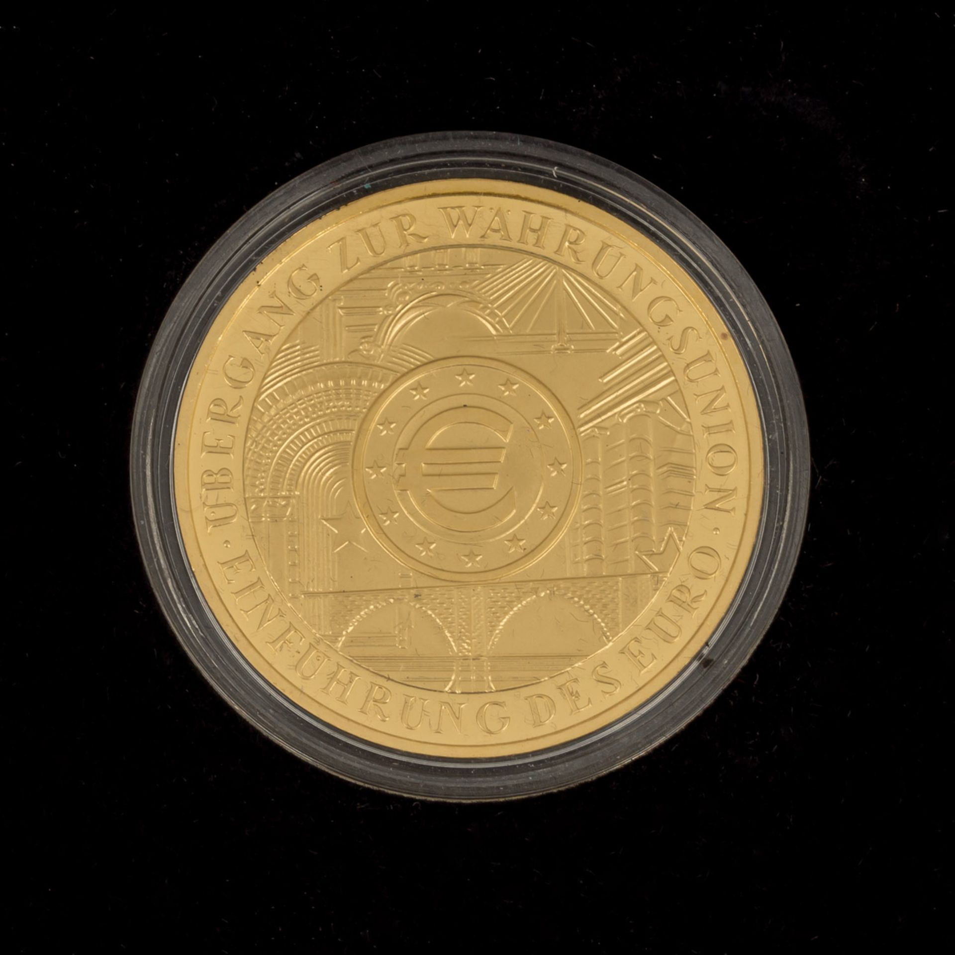 BRD/GOLD - Begehrtes und seltenes 200 Euro 2002 G Währungsunion, 1 Unze fein, Origina - Bild 3 aus 3
