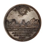 Nürnberg, Stadt - Versilberte Bronzemedaille 1896 von Lauer auf die 2. Bayerische Lan