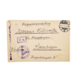 NIKOLAI ROMANOW Autograph - Kuvert wohl mit Handschrift des Leutnants Nikolai Romanow,
