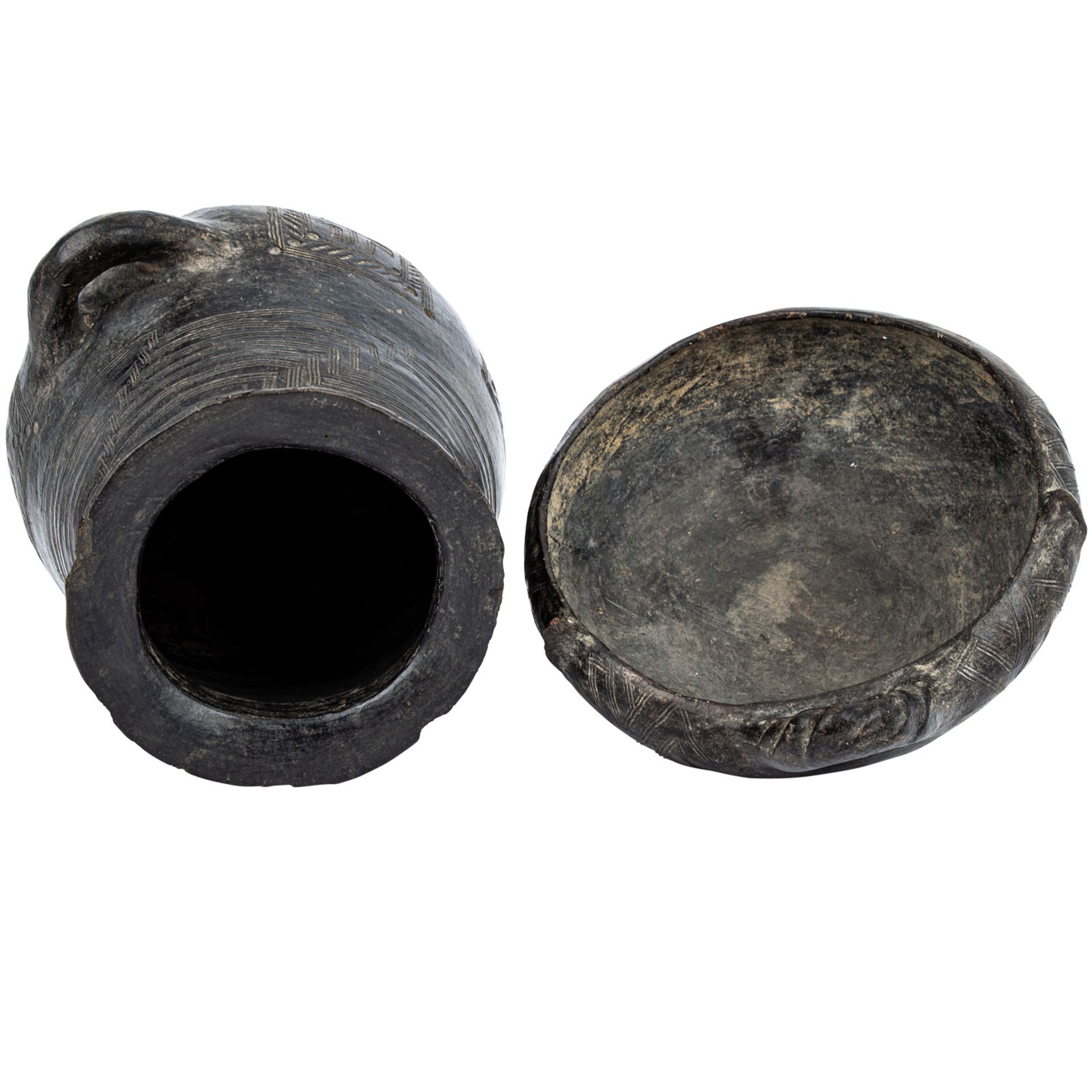 Bikonische Urne mit Deckel, Villanovakultur Italien, 10.Jh.v.Chr. - einhenklige bikoni - Bild 5 aus 7