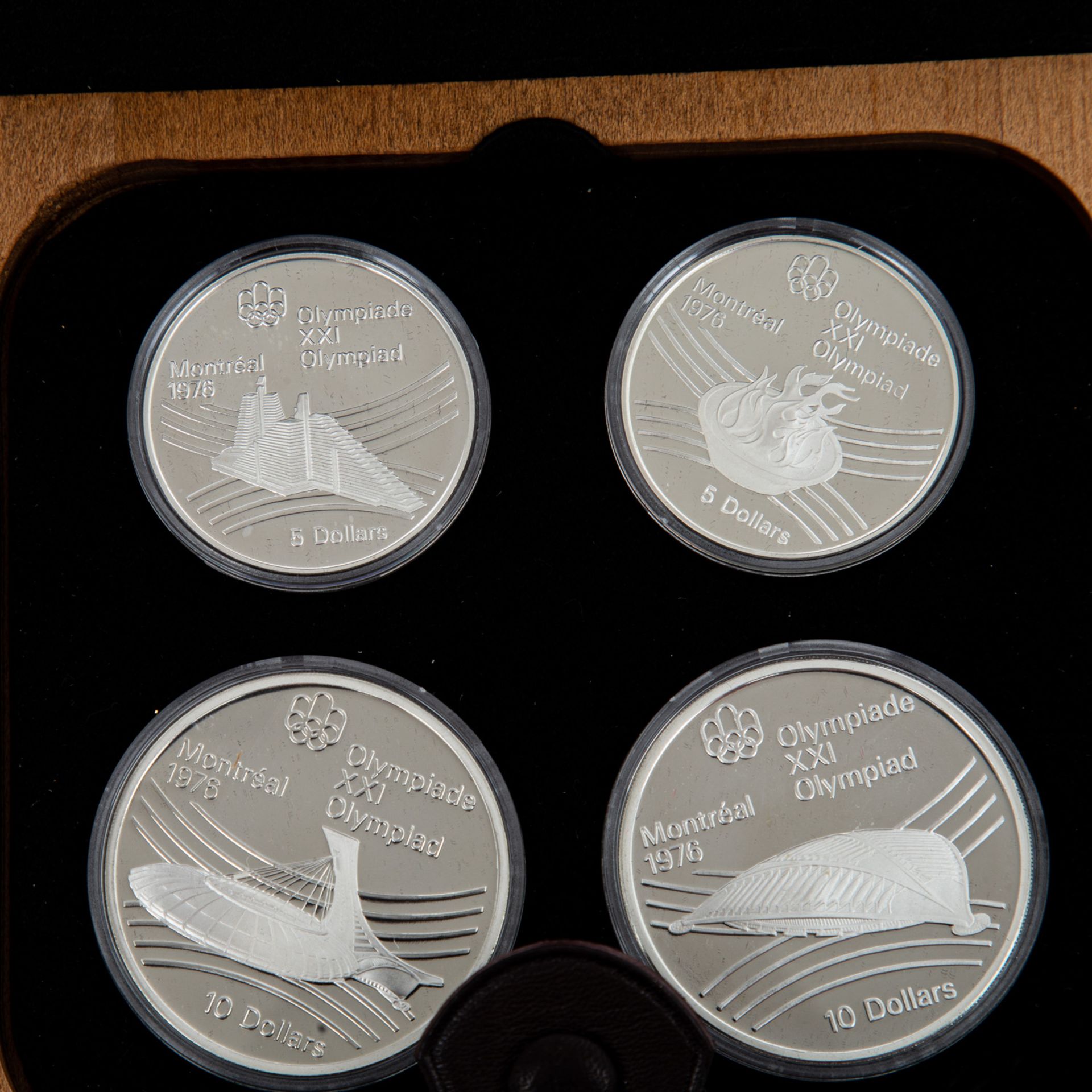 Kanada, Montreal 1976 - 7 Kleinsets zu je 2 x 5 + 2 x 10 Dollars, gesamt, 14 x 5 + 14 - Bild 2 aus 2
