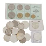 Kleines Lot BRD und Österreich mit 100 Schilling 1976, 11 x 10 DM vor 1998, 3 x 5 DM