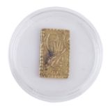 Japan – Gold Nibu-Kín, Meji Ära, aus 1866-1869, ca. 3 Gramm, etwa 200/220 von 100
