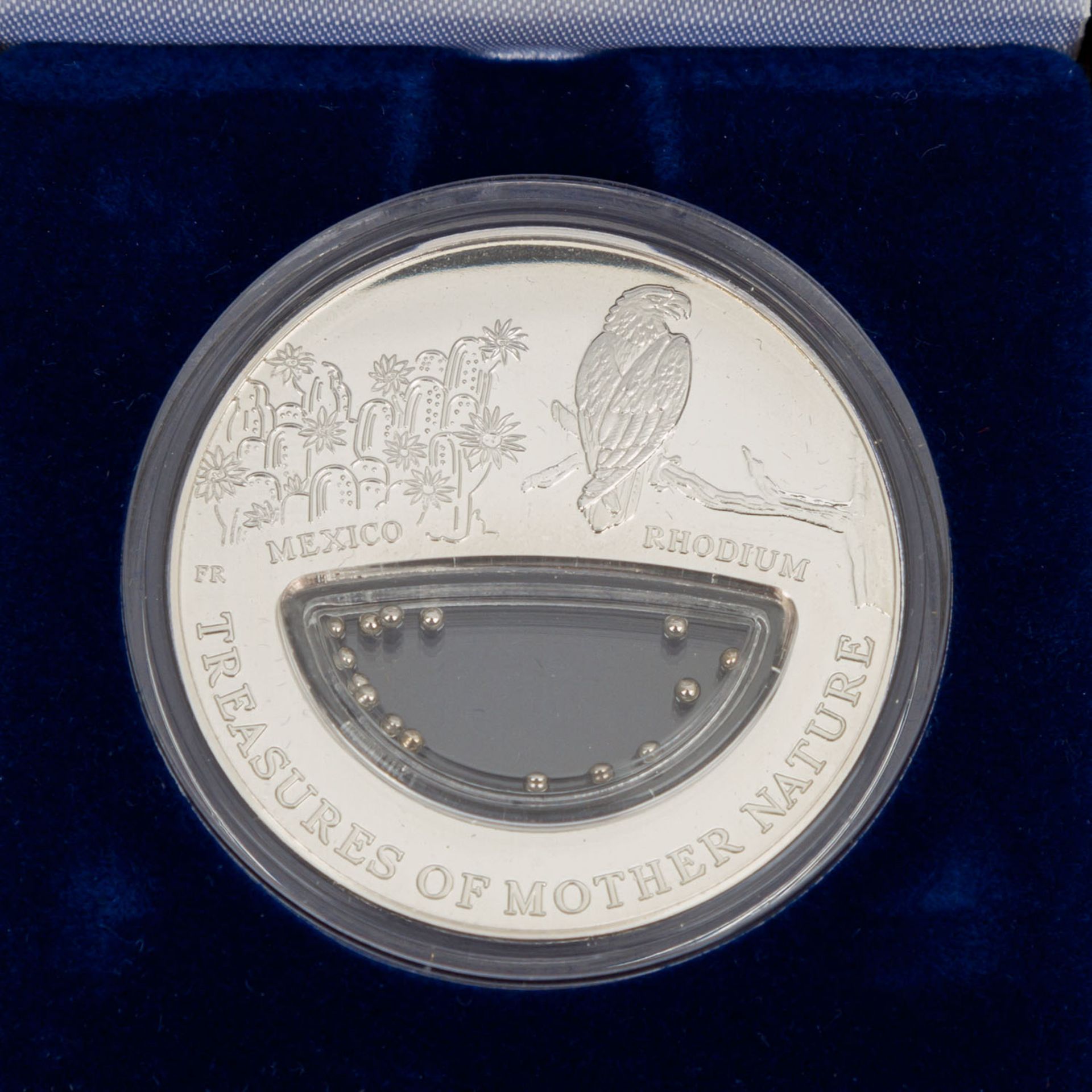 Rhodium Treasures of Mother Nature Proof Silver Coin 1 Fiji Dollar 2012. Vermutlich ha - Bild 3 aus 3