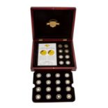 GOLDLOT bestehend aus den kleinsten Goldmünzen der Welt, 24 Stück, Feingewicht ca. 2