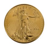 USA/GOLD - 50 Dollars 1994, American Eagle, vz-stgl, feine Kratzer, Fingerabdruck, 1 U