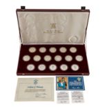 GB - The Royal Marriage Commemorative Coin Collection 1981 - bestehend aus 16 x SILBER